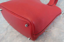 画像をギャラリービューアに読み込む, HERMES/エルメス ピコタンロックPM トリヨンクレマンス ルージュカザック A刻印 ハンドバッグ 800040035