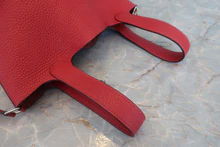 画像をギャラリービューアに読み込む, HERMES/エルメス ピコタンロックPM トリヨンクレマンス ルージュカザック A刻印 ハンドバッグ 800040035