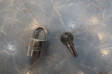 画像をギャラリービューアに読み込む, HERMES/エルメス ピコタンロックPMトレサージュ ヴォーエプソン ブルーブライトン/カプシーヌ/ブルーサフィール C刻印 ハンドバッグ 700120149