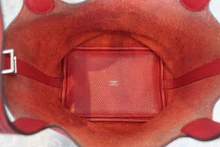 画像をギャラリービューアに読み込む, HERMES／エルメス ピコタンロックＰＭ トリヨンクレマンス ルージュカザック A刻印 ハンドバッグ 800040035
