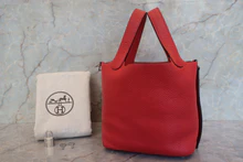 画像をギャラリービューアに読み込む, HERMES/エルメス ピコタンロックPM トリヨンクレマンス ヴァーミリオン A刻印 ハンドバッグ 700120158
