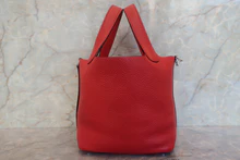 画像をギャラリービューアに読み込む, HERMES/エルメス ピコタンロックPM トリヨンクレマンス ヴァーミリオン A刻印 ハンドバッグ 700120158