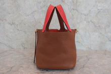 画像をギャラリービューアに読み込む, HERMES／エルメス ピコタンロックカザックPM トリヨンクレマンス ルージュクー/ゴールド D刻印 ハンドバッグ 800040058
