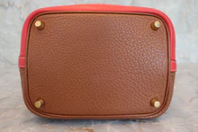 画像をギャラリービューアに読み込む, HERMES／エルメス ピコタンロックカザックPM トリヨンクレマンス ルージュクー/ゴールド D刻印 ハンドバッグ 800040058
