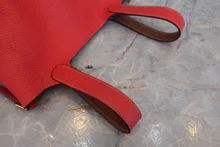 画像をギャラリービューアに読み込む, HERMES/エルメス ピコタンロックカザックPM トリヨンクレマンス ルージュクー/ゴールド D刻印 ハンドバッグ 800040058