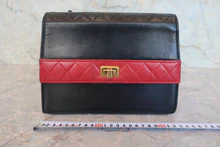 画像をギャラリービューアに読み込む, CHANEL/シャネル 2.55バイカラーチェーンショルダーバッグ ラムスキン ブラック/レッド/ゴールド金具 ショルダーバッグ 800020199
