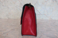 画像をギャラリービューアに読み込む, CHANEL/シャネル 2.55バイカラーチェーンショルダーバッグ ラムスキン ブラック/レッド/ゴールド金具 ショルダーバッグ 800020199