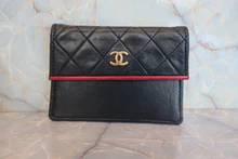 画像をギャラリービューアに読み込む, CHANEL/シャネル 2.55バイカラーチェーンショルダーバッグ ラムスキン ブラック/レッド/ゴールド金具 ショルダーバッグ 800020199
