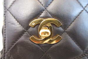 CHANEL/シャネル マトラッセフリンジチェーンショルダーバッグ ラムスキン ブラック/ゴールド金具 ショルダーバッグ 600120084