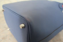 画像をギャラリービューアに読み込む, HERMES／エルメス ピコタンロックＰＭトレサージュ ヴォーエプソン ブルーブライトン/カプシーヌ/ブルーサフィール C刻印 ハンドバッグ 700120132
