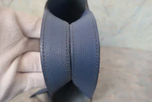 画像をギャラリービューアに読み込む, HERMES/エルメス ピコタンロックPMトレサージュ ヴォーエプソン ブルーブライトン/カプシーヌ/ブルーサフィール C刻印 ハンドバッグ 700120132