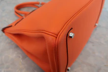 画像をギャラリービューアに読み込む, HERMES／エルメス バーキン35 トリヨンクレマンス オレンジポピー □R刻印 ハンドバッグ 800040055
