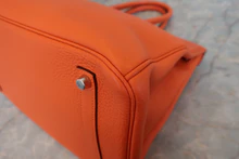画像をギャラリービューアに読み込む, HERMES/エルメス バーキン35 トリヨンクレマンス オレンジポピー □R刻印 ハンドバッグ 800040055