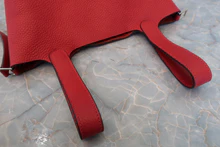 画像をギャラリービューアに読み込む, HERMES／エルメス ピコタンロックＰＭ トリヨンクレマンス ルージュカザック A刻印 ハンドバッグ 700050026
