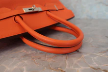 画像をギャラリービューアに読み込む, HERMES／エルメス バーキン35 トリヨンクレマンス オレンジポピー □R刻印 ハンドバッグ 800040055

