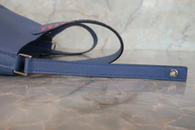 画像をギャラリービューアに読み込む, HERMES/エルメス ピコタンロックPMトレサージュ ヴォーエプソン ブルーブライトン/カプシーヌ/ブルーサフィール C刻印 ハンドバッグ 700120132