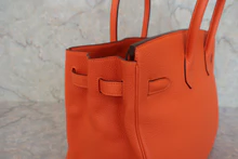 画像をギャラリービューアに読み込む, HERMES/エルメス バーキン35 トリヨンクレマンス オレンジポピー □R刻印 ハンドバッグ 800040055