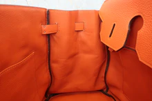 画像をギャラリービューアに読み込む, HERMES／エルメス バーキン35 トリヨンクレマンス オレンジポピー □R刻印 ハンドバッグ 800040055
