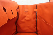 画像をギャラリービューアに読み込む, HERMES/エルメス バーキン35 トリヨンクレマンス オレンジポピー □R刻印 ハンドバッグ 800040055