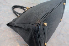 画像をギャラリービューアに読み込む, HERMES/エルメス バーキン30 トゴ ブラック □G刻印 ハンドバッグ 800030152