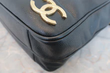 画像をギャラリービューアに読み込む, CHANEL/シャネル トリプルココマークチェーンショルダーバッグ キャビアスキン ブラック/ゴールド金具 ショルダーバッグ 800030012
