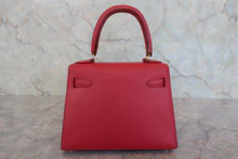 画像をギャラリービューアに読み込む, HERMES／エルメス ミニケリー20 クシュベル ルージュヴィフ □C刻印 ショルダーバッグ 800040066
