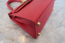 画像をギャラリービューアに読み込む, HERMES/エルメス ミニケリー20 クシュベル ルージュヴィフ □C刻印 ショルダーバッグ 800040066