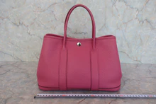 画像をギャラリービューアに読み込む, HERMES/エルメス ガーデンパーティTPM ネゴンダ トスカ □O刻印 トートバッグ 800040062