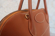 画像をギャラリービューアに読み込む, HERMES/エルメス ボリード35 クシュベル ゴールド ショルダーバッグ 800030121