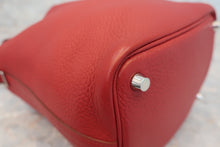 Load image into Gallery viewer, HERMES PICOTIN LOCK PM Clemence leather Rouge garance □Q Engraving Hand bag 700010089
