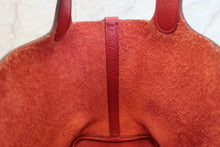 Load image into Gallery viewer, HERMES PICOTIN LOCK PM Clemence leather Rouge garance □Q Engraving Hand bag 700010089
