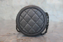 画像をギャラリービューアに読み込む, CHANEL/シャネル マトラッセラウンドチェーンショルダーバッグ キャビアスキン グレー/シルバー金具 ショルダーバッグ 800040069
