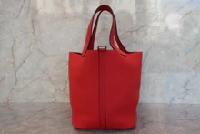 画像をギャラリービューアに読み込む, HERMES／エルメス ピコタンロックＭＭ トリヨンクレマンス ルージュトマト X刻印 ハンドバッグ 700100020
