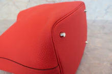 画像をギャラリービューアに読み込む, HERMES/エルメス ピコタンロックMM トリヨンクレマンス ルージュトマト X刻印 ハンドバッグ 700100020