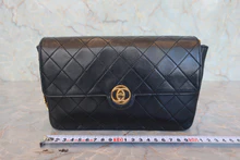 画像をギャラリービューアに読み込む, CHANEL/シャネル マトラッセチェーンショルダーバッグ ラムスキン ブラック/ゴールド金具 ショルダーバッグ 800040046