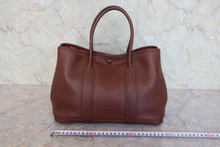 画像をギャラリービューアに読み込む, HERMES/エルメス ガーデンツイリーTPM ヴォーガリバー ハバナ □I刻印 トートバッグ 800030021