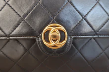 画像をギャラリービューアに読み込む, CHANEL/シャネル マトラッセチェーンショルダーバッグ ラムスキン ブラック/ゴールド金具 ショルダーバッグ 800040046