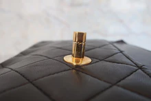 画像をギャラリービューアに読み込む, CHANEL/シャネル マトラッセチェーンショルダーバッグ ラムスキン ブラック/ゴールド金具 ショルダーバッグ 800040046