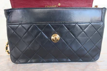 画像をギャラリービューアに読み込む, CHANEL/シャネル マトラッセチェーンショルダーバッグ ラムスキン ブラック/ゴールド金具 ショルダーバッグ 800040046