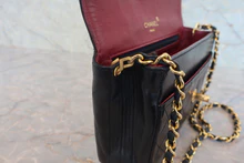 画像をギャラリービューアに読み込む, CHANEL/シャネル マトラッセチェーンショルダーバッグ ラムスキン ブラック/ゴールド金具 ショルダーバッグ 800040046
