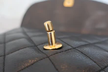 画像をギャラリービューアに読み込む, CHANEL/シャネル マトラッセチェーンショルダーバッグ キャビアスキン ブラック/ゴールド金具 800040070