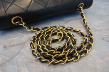 画像をギャラリービューアに読み込む, CHANEL/シャネル ダイアナマトラッセチェーンショルダーバッグ ラムスキン ブラック/ゴールド金具 ショルダーバッグ 800020195