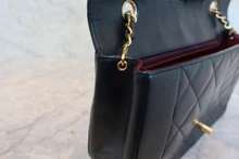画像をギャラリービューアに読み込む, CHANEL/シャネル ダイアナマトラッセチェーンショルダーバッグ ラムスキン ブラック/ゴールド金具 ショルダーバッグ 800020195