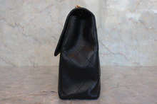 画像をギャラリービューアに読み込む, CHANEL/シャネル 中マトラッセシングルフラップWチェーンショルダーバッグ ラムスキン ブラック/ゴールド金具 ショルダーバッグ 800030137
