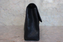 画像をギャラリービューアに読み込む, CHANEL/シャネル 中マトラッセシングルフラップWチェーンショルダーバッグ ラムスキン ブラック/ゴールド金具 ショルダーバッグ 800030137