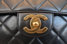画像をギャラリービューアに読み込む, CHANEL/シャネル 中マトラッセシングルフラップWチェーンショルダーバッグ ラムスキン ブラック/ゴールド金具 ショルダーバッグ 800030137
