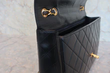 画像をギャラリービューアに読み込む, CHANEL/シャネル 中マトラッセシングルフラップWチェーンショルダーバッグ ラムスキン ブラック/ゴールド金具 ショルダーバッグ 800030137
