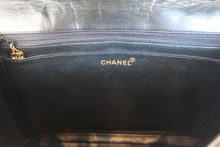 画像をギャラリービューアに読み込む, CHANEL/シャネル 中マトラッセシングルフラップWチェーンショルダーバッグ ラムスキン ブラック/ゴールド金具 ショルダーバッグ 800030137
