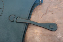 画像をギャラリービューアに読み込む, HERMES／エルメス エブリン3ＰＭ トリヨンクレマンス ブルージーン ショルダーバッグ 800040064
