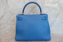 画像をギャラリービューアに読み込む, HERMES/エルメス ケリー28 トリヨンクレマンス ミコノス □O刻印 ショルダーバッグ 700070190